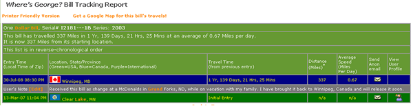 wheres george bill tracking report
